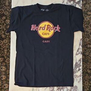 Hard Rock Cafe Black Tee with Red and Yellow Logo